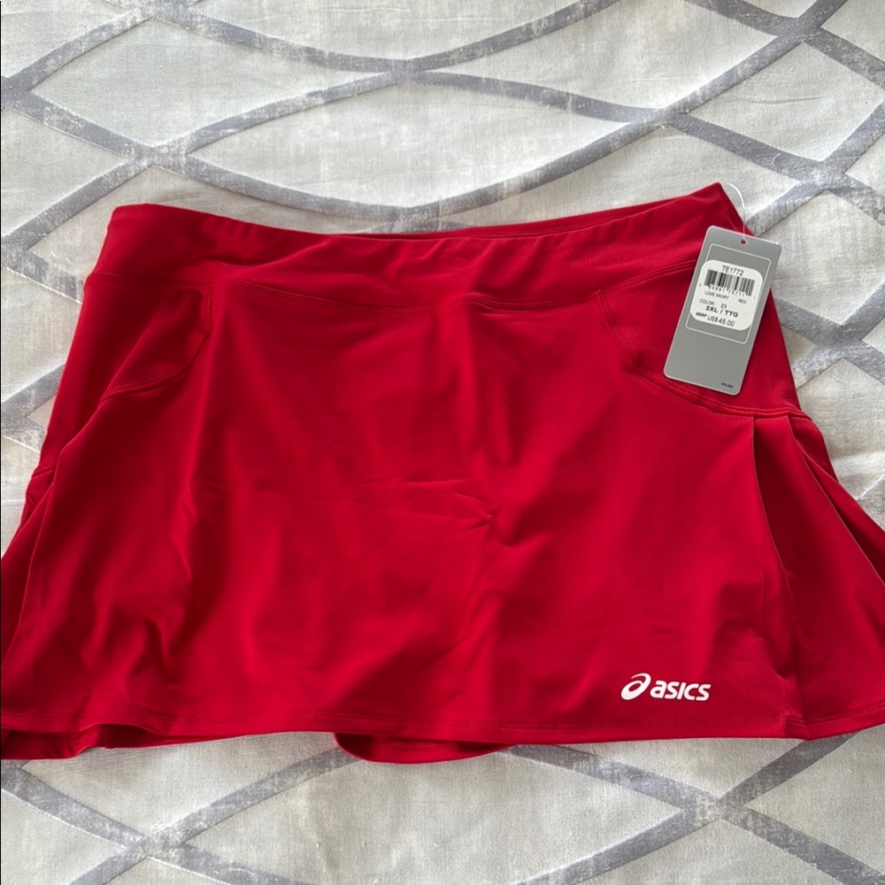 Asics Brand New Red Athletic Skort